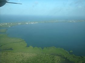 Placencia, Belize, as viewed from the air – Best Places In The World To Retire – International Living